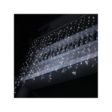 Winterland Winterland WL-CUR150PW-LED-W Curtain LED Light By Queens of Christmas WL-CUR150PW-LED-W